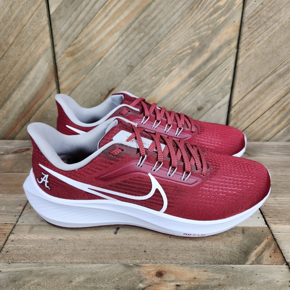 Nike Air Zoom Pegasus 39 Alabama Crimson Tide Mens Athletic Shoes Size 9.5 NWB - Picture 2 of 10